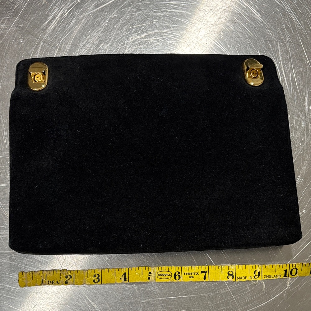 Suede bag black